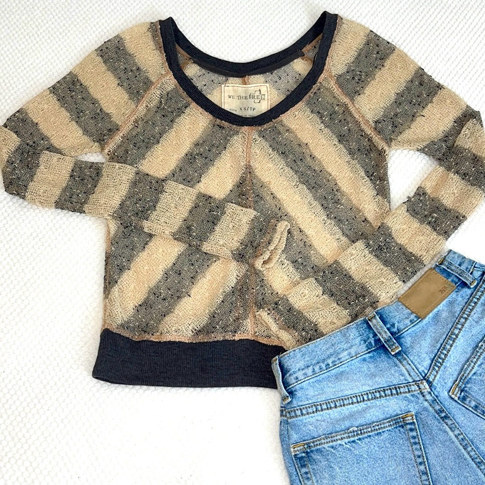 WE THE FREE Sheer Sweater